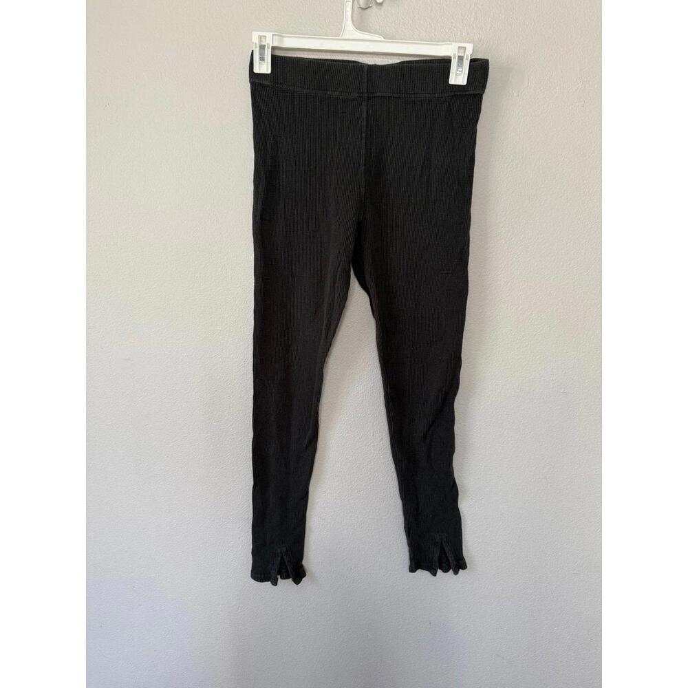 Free people intimately waffle dark grey leggings size medium